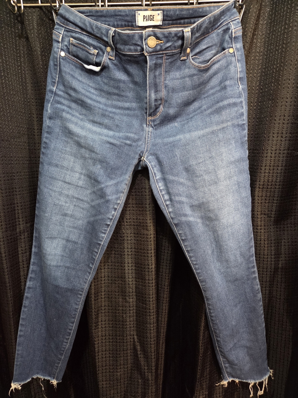 PAIGE Women's Mid Blue Skinny Jeans